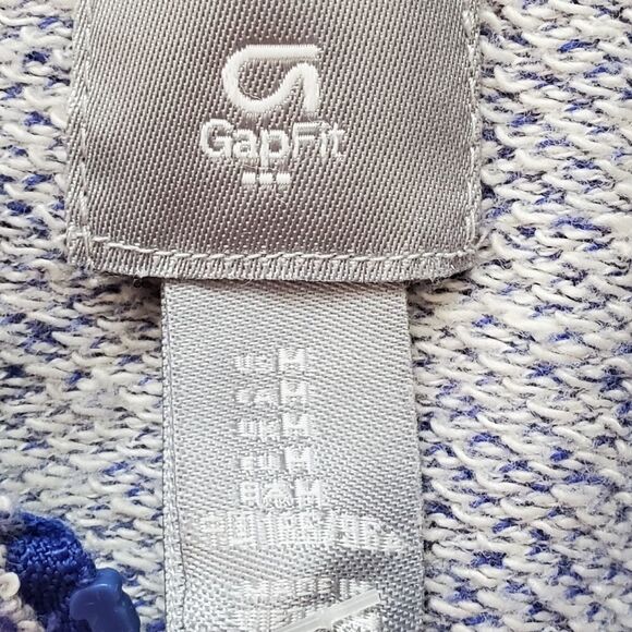 🔺️Gap Fit Purple Variegated Zippered Athletic Hoodie Medium - Picture 13 of 14